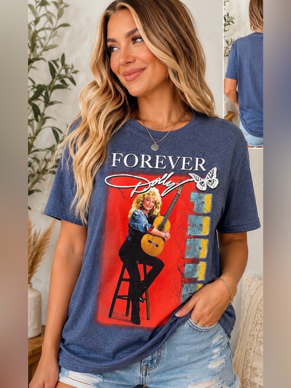 Forever Dolly Graphic Tee size small NWT
